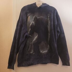 The Mountain Bigfoot Graphic Hoodie - Dark Blue